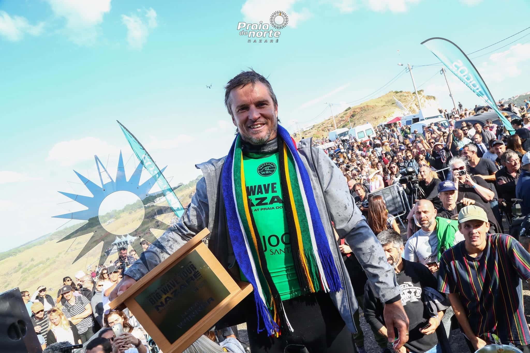 GRANT "TWIGGY" BAKER VENCE NAZARÉ CHALLENGE NA PRAIA DO NORTE