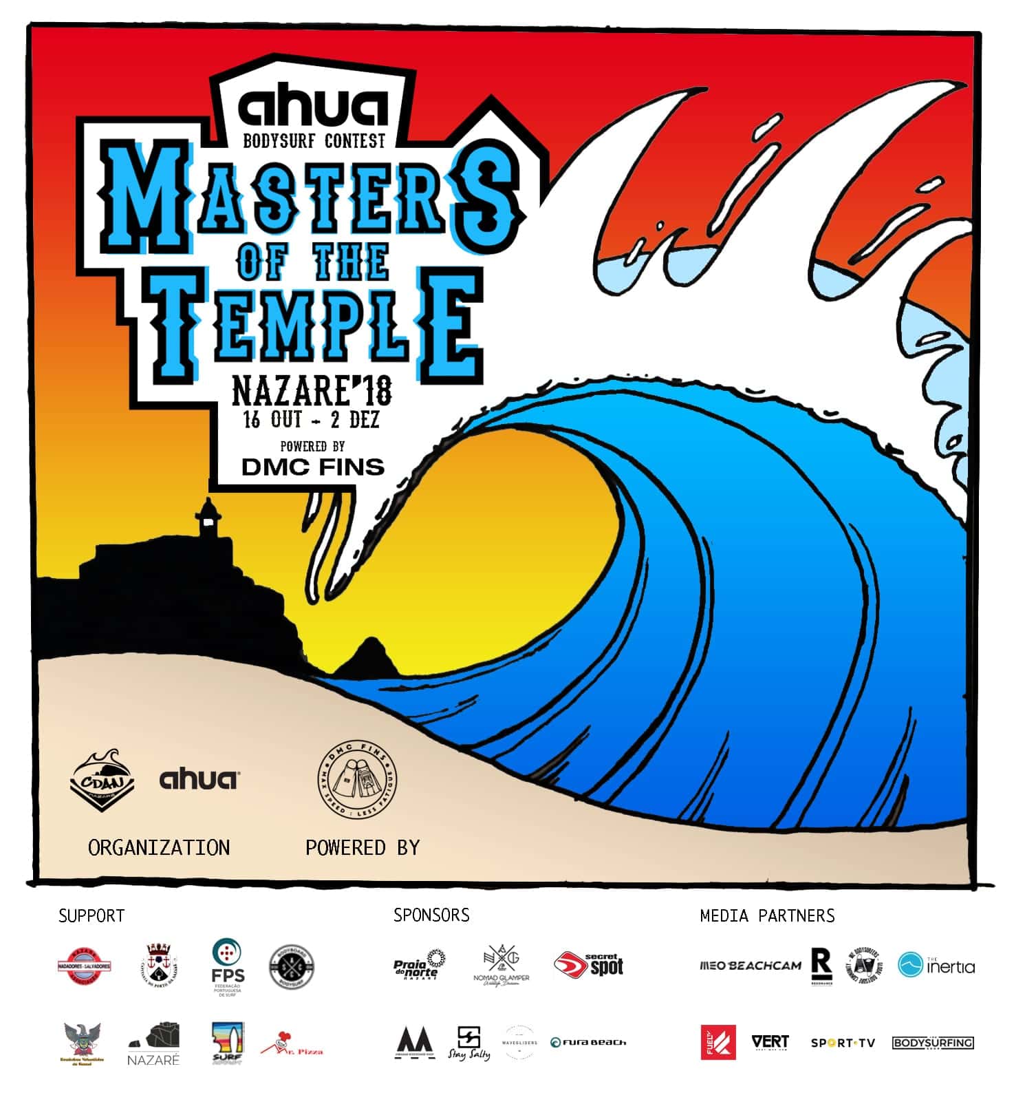 PRAIA DO NORTE® PATROCINA AHUA – MASTERS OF THE TEMPLE Powered by DMC Fins