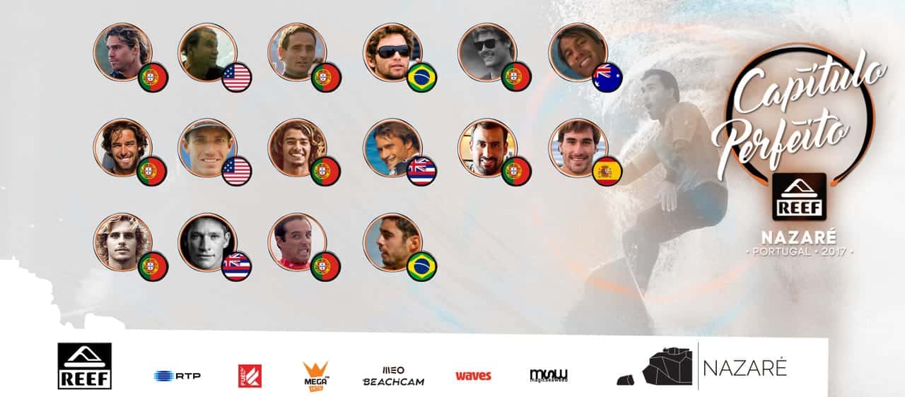 Revelados os 16 surfistas que vão disputar o Capítulo Perfeito powered by Reef